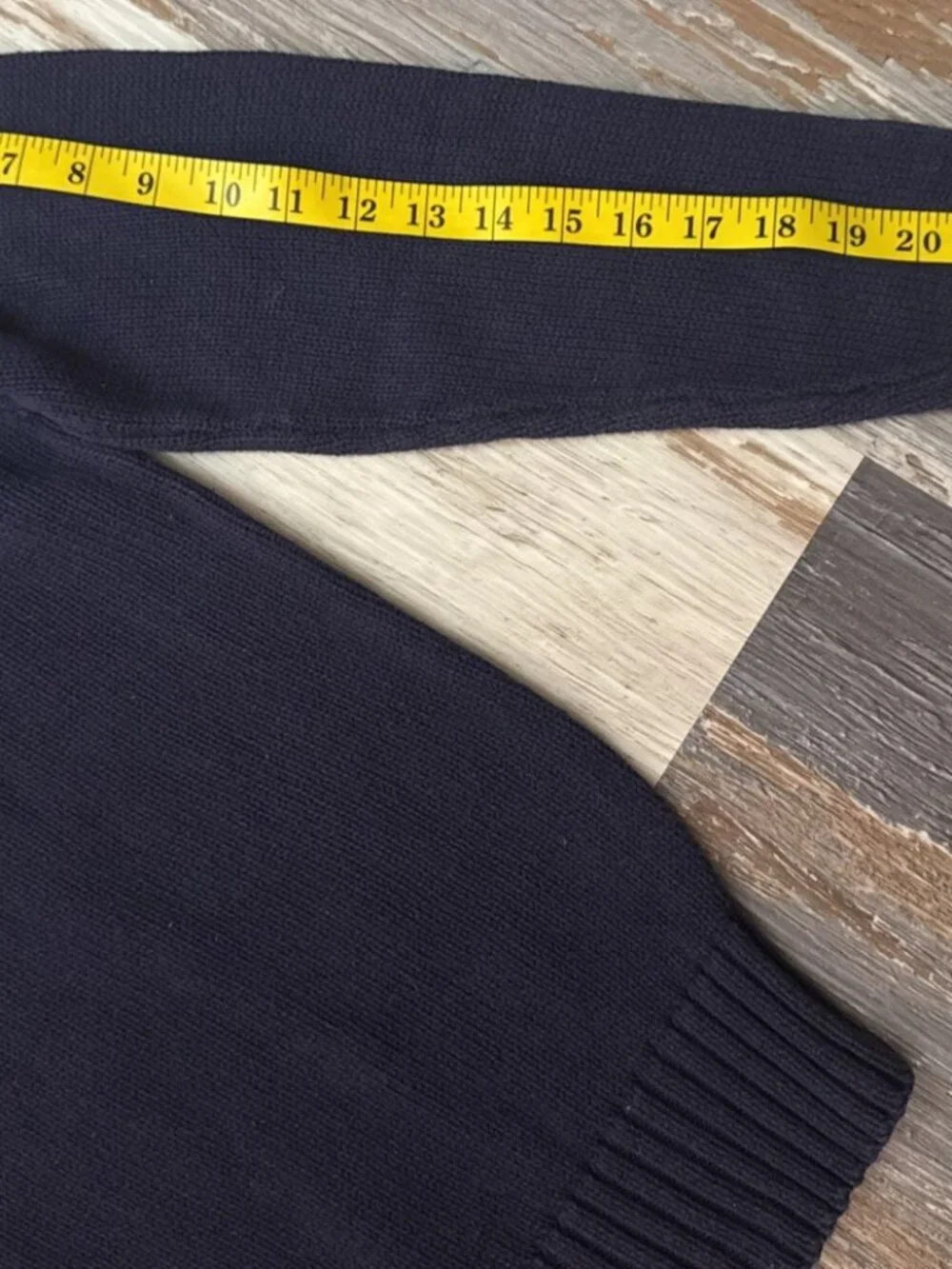 Vintage Polo Ralph Lauren Sweater Crewneck Knit Pullover Mens Large Navy Cotton